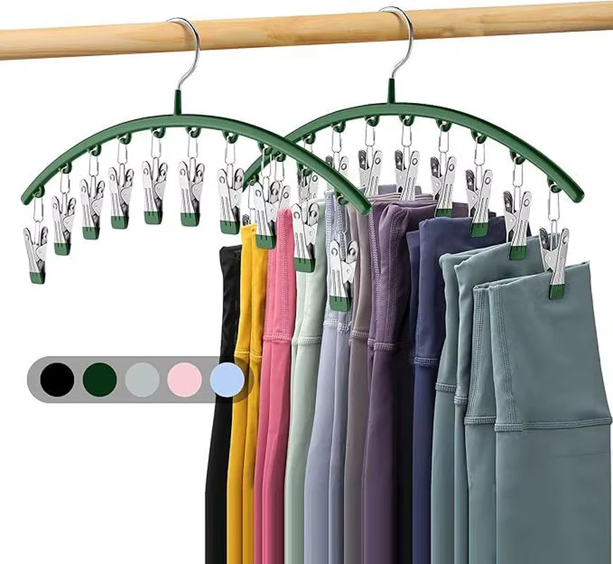 Space-Saving Organizer with 10 Strong Clips for Effortless Closet Storage