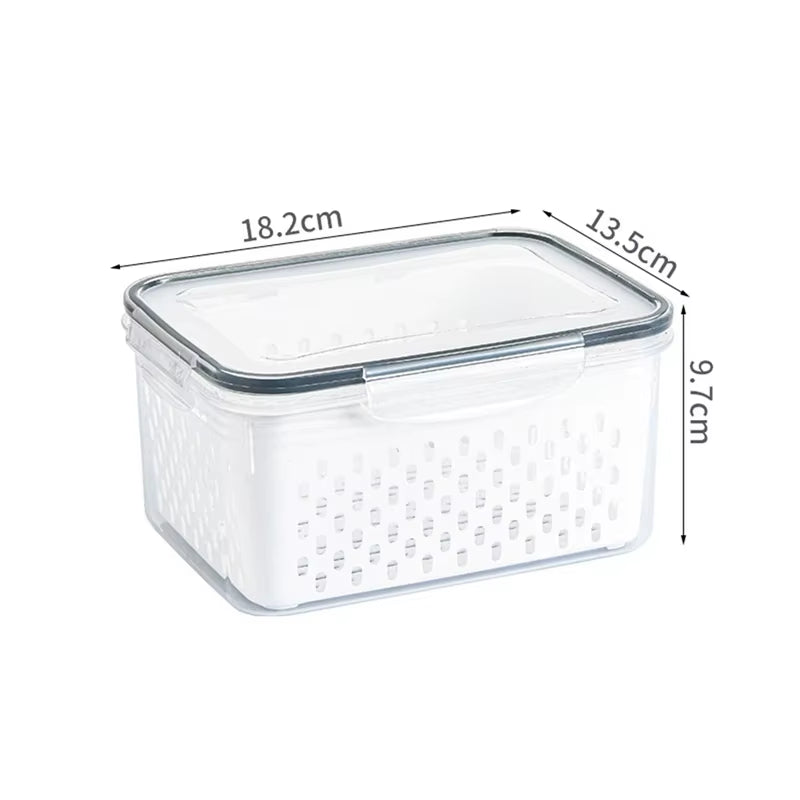 3-Pack Fridge Storage Containers – Keep Your Produce Crisp, Clean, and Organized
