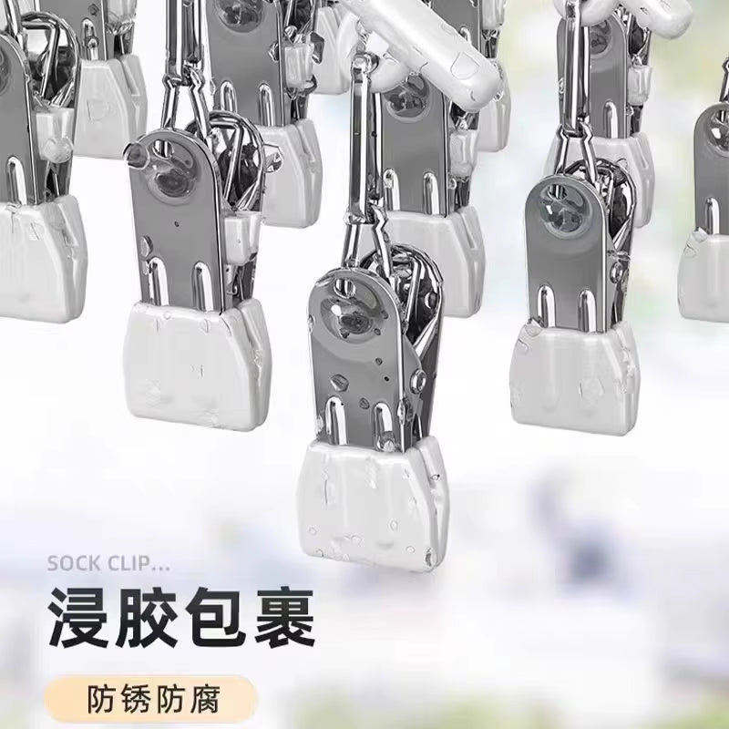 Space-Saving Organizer with 10 Strong Clips for Effortless Closet Storage