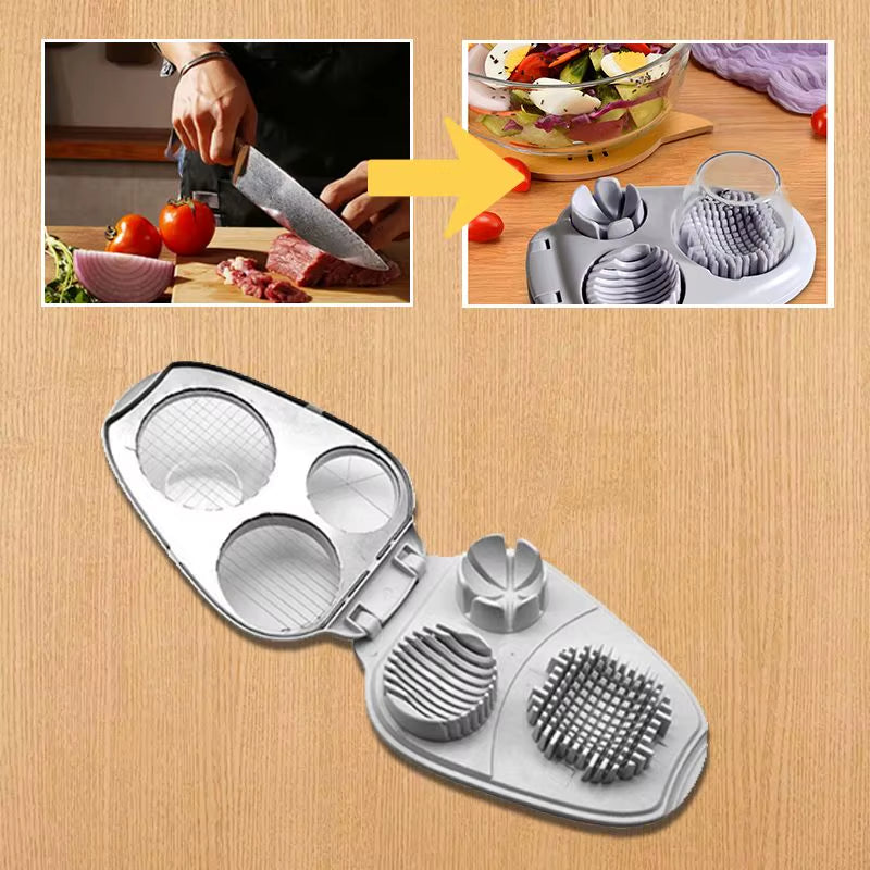 Slicemaster™ 3-In-1 Egg & Veggie Cutter – Precision Slicer for Eggs, Avocados, Fruits & More